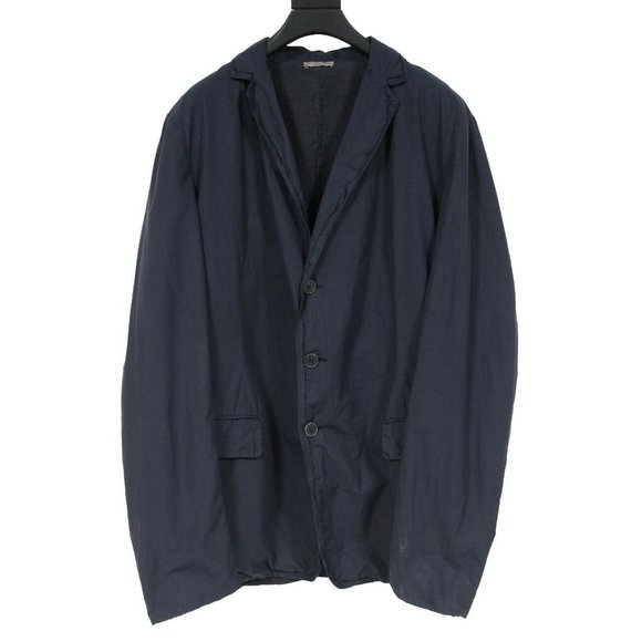 Bottega Veneta Men's Navy Blue Cotton Two Button Blazer Jacket Sports Coat 54 - Picture 1 of 11